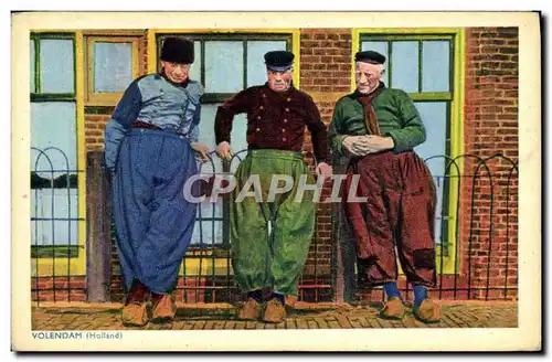 Cartes postales Volendam Hommes Folklore