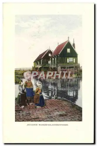 Cartes postales Jeugdige Marker Eilandbewoners Enfants Folklore