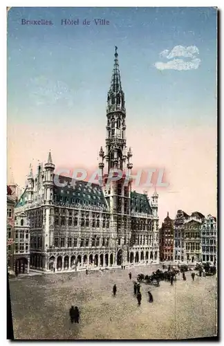 Cartes postales Bruxelles Hotel de Ville