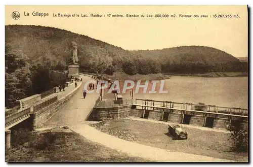 Cartes postales La Gileppe Le Barrage et le Lac Lion