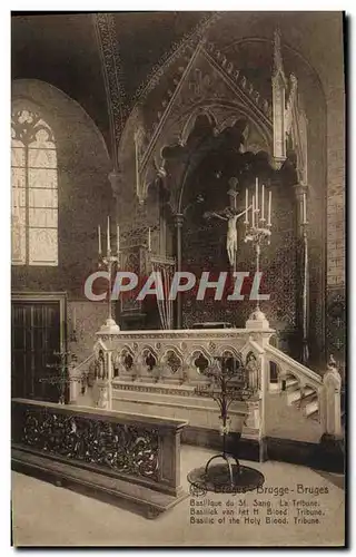 Cartes postales Bruges Basilique du St Sang La tribune