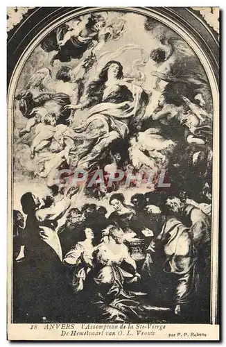 Cartes postales Anvers I&#39Assomption de la Ste Vierge de Hemelvaart van O L Vrouw Rubens