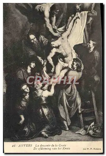 Cartes postales Anvers La Descente de la Croix Rubens