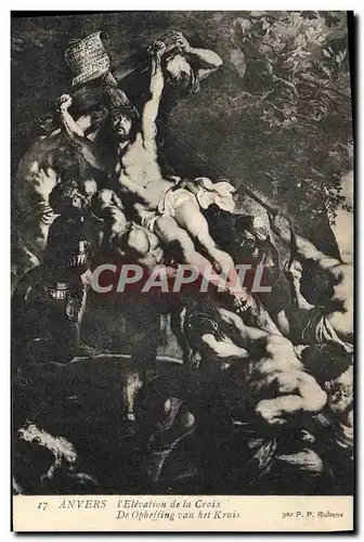 Cartes postales Anvers I&#39Elevation de la croix Rubens