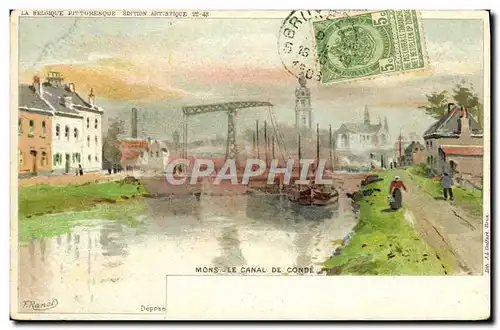 Cartes postales Mons Le Canal De Conde