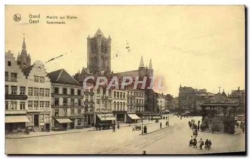 Cartes postales Gand Marche aux Grains