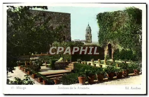 Cartes postales moderne Malaga Jardines de la Alcazaba