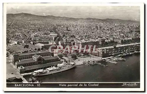 Cartes postales Barcelona Vista Parcial de la Ciudad