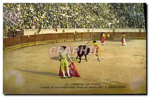 Ansichtskarte AK Corrida De Toros Puesta de las banderillas Corrida