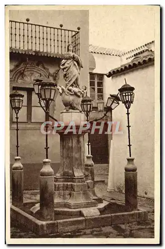 Cartes postales Statue Vierge ville en Espagne