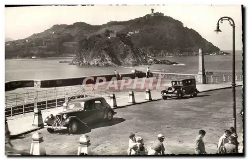 Cartes postales moderne San Sebastian Isla de Santa Clara y Monte Igueldo