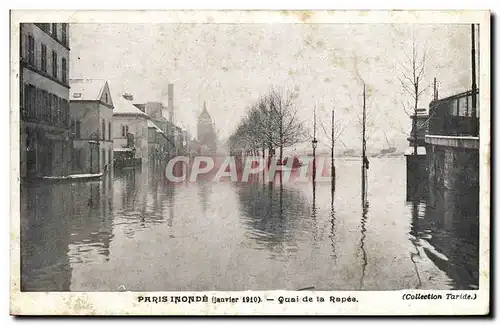 Ansichtskarte AK Paris Inonde Quai de la Rapee