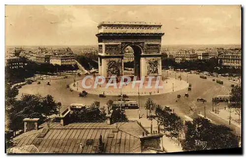 Cartes postales Paris Place de I&#39Etoile Arc de Triomphe