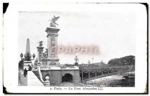 Cartes postales Paris Le Pont Alexandre III