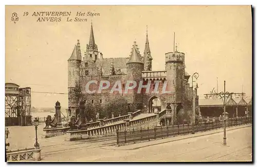 Cartes postales Anvers Le Steen