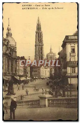 Cartes postales Anvers Canal au Sucre