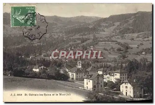 Cartes postales St Gervais les Bains et le Mont Joli