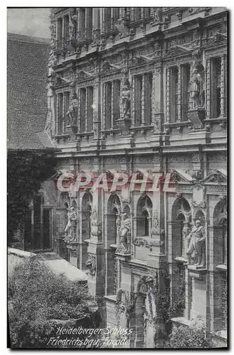 Cartes postales Heidelberger Schloss Friedrichsbau Facade