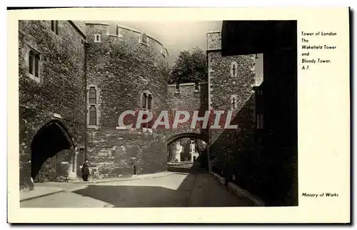 Cartes postales Tower Of London The Wakefield Tower And bloody tower