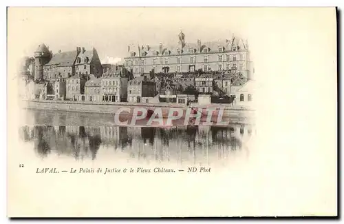 Cartes postales Laval Le Palais de Justice le Vieux Chateau