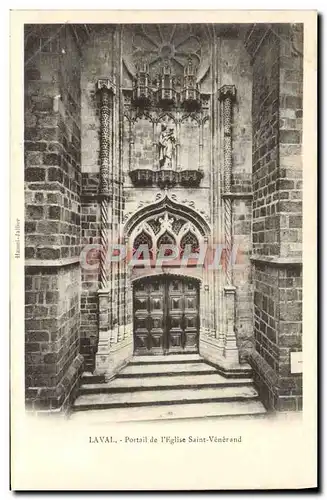 Cartes postales Laval Portail de l&#39Eglise Saint Venerand