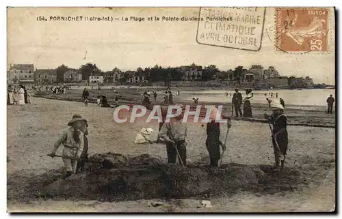 Ansichtskarte AK Pornichet La Plage et la Pointe du vieux Pornichet Enfants