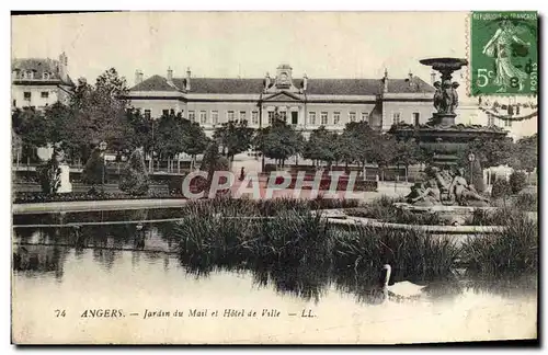 Ansichtskarte AK Angers Jardin du Mail et Hotel de Ville