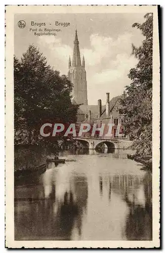 Cartes postales Bruges Brugge Pont de Beguinage