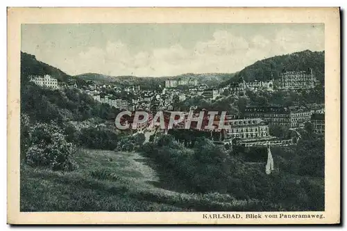 Cartes postales Karlsbad Blick Vom Panoramaweg