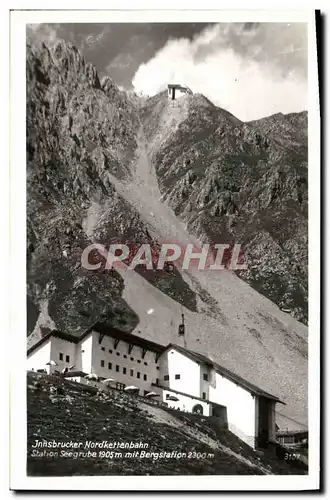 Ansichtskarte AK Innsbrucker Nordkettenbahn Station Seegrube