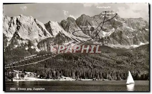 Cartes postales Eibsee geg Zugspitze