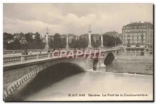 Cartes postales Geneve Le Pont de la Coulouvreniere