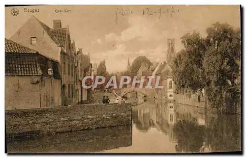 Cartes postales Bruges Qual Vert