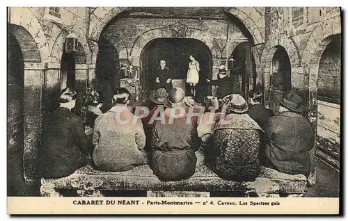 Cartes postales Cabaret Du Neant Paris Montmarte Caveau Les spectres gais