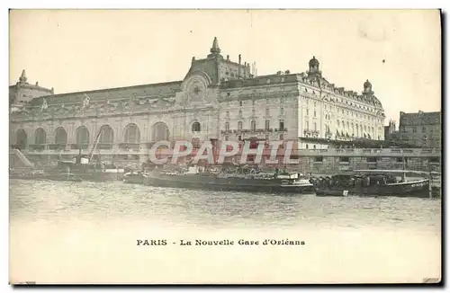 Ansichtskarte AK Paris La Nouvelle Gare d&#39Orleans Bateau