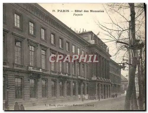 Ansichtskarte AK Paris Hotel des Monnaies Facade