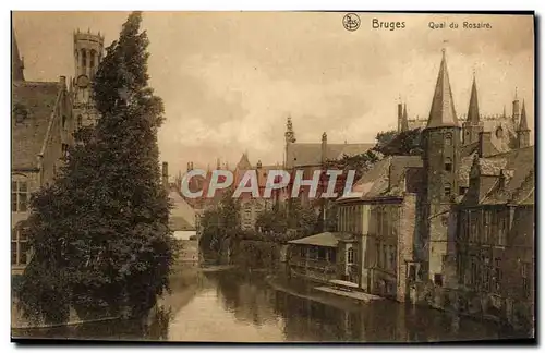 Cartes postales Bruges Quai du Rosaire