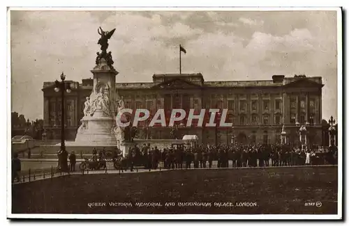 Cartes postales Queen Victoria Memorial and Buckingham palace London