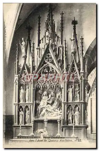 Ansichtskarte AK Kaysersberg Vierge Douloureuse dans l&#39autel des quatorze auxiliaires