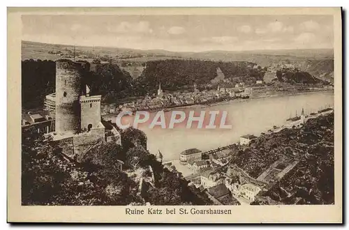 Cartes postales Ruine Katz Bei St Goarshausen
