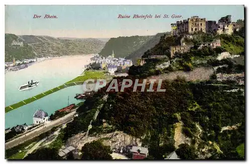 Cartes postales Rhein Ruine Rheinfels Bei St Goar