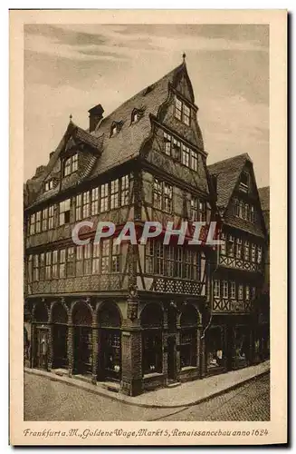 Cartes postales Frankfurt a M Goldene Wage