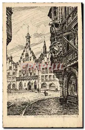 Cartes postales Frankfurt Romerblick Vom Steinernen Haus
