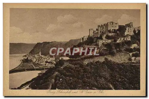 Cartes postales Burg Rheinfels und St Goar a Rh