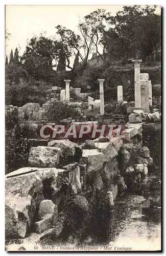 Cartes postales Bone Ruines D&#39Hippone Mur punique