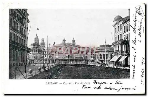 Cartes postales Ostende Kursaal Vue Du Parc