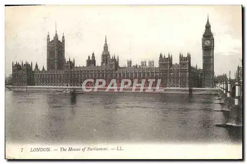 Cartes postales London The Houses of Parliament