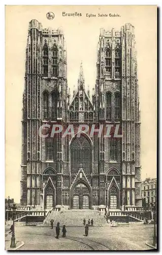 Cartes postales Bruxelles Eglise Sainte Gudule