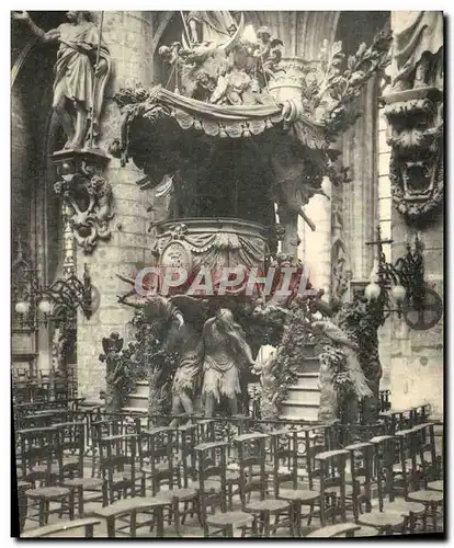 Ansichtskarte AK Bruxelles Eglise Sainte Gudule Chaire de Verite