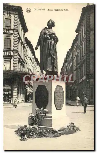 Cartes postales Bruxelles Statue Gabrielle Pelit